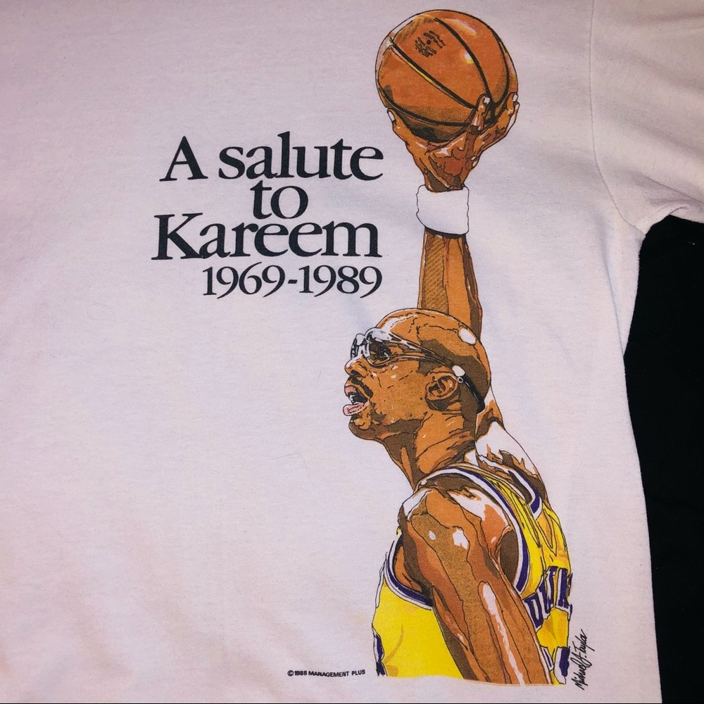 Kareem Abdul-Jabbar—A Salute T-Shirt VTG 🏀
